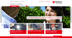 Desktop Screenshot of malteser-luebeck.de