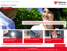 Tablet Screenshot of malteser-luebeck.de